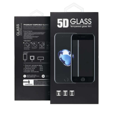 Huawei P40 előlapi üvegfólia, edzett, hajlított, fekete keret, 9H, 5D Full Glue mobiltelefon kellék