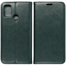 Huawei P40, Oldalra nyíló tok, stand, Magnet Book, zöld tok és táska