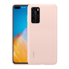 Huawei P40 szilikon telefonvédő rózsaszín tok és táska