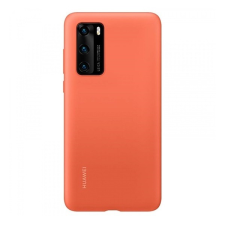 Huawei P40, Szilikon tok, narancs, gyári (G97671) tok és táska