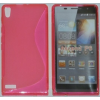 Huawei P6, Szilikon tok, S-Case, rózsaszín