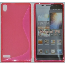 Huawei P6, Szilikon tok, S-Case, rózsaszín tok és táska