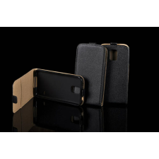Huawei P9 Lite Mini, Lefele nyíló flip tok, fekete tok és táska