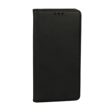 Huawei P Smart 2020, Oldalra nyíló flip tok, Smart, fekete tok és táska