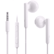 Huawei stereo vezetékes fülhallgató jack csatlakozóval, gyári, hangerőszabályzós, fehér, AM115 fülhallgató, fejhallgató