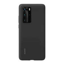 Huawei szilikon védő tok / hátlap - FEKETE - HUAWEI P40 Pro - 51993797 - GYÁRI tok és táska