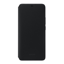 Huawei tok álló, b&#337;r hatású (flip, oldalra nyíló, bankkártya tartó) fekete 51992636 mobiltelefon kellék