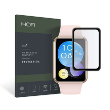  Huawei Watch Fit 2 okosóra fekete keretes kijelzővédő fólia - HOFI Glass Pro+ fólia okosóra kellék