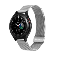 Huawei Watch GT3 (46 mm) okosóra szíj - Dux Ducis Milanese - mágneses ezüst fémszíj (22 mm) okosóra kellék