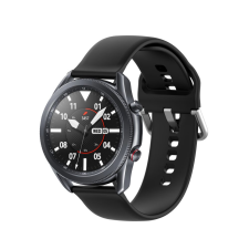  Huawei Watch GT 3 (46 mm) okosóra szíj - fekete szilikon szíj okosóra kellék