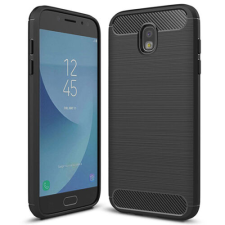 Huawei Y7/Y7 Pro 2019, Szilikon tok, Carbon, fekete tok és táska