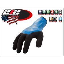 Hubitools Kesztyű Hubitools mártott kék nitril SHIELD GRIP-USA "mindenálló" L-es védőkesztyű
