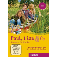 Hueber, M. Verlag PAUL, LISA &amp; CO A1/1 INTERAKTIV KB DVD-ROM nyelvkönyv, szótár