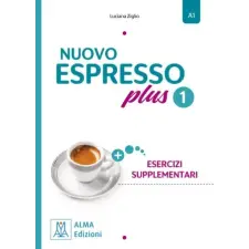 Hueber Nuovo Espresso plus 1 - einsprachige Ausgabe – Luciana Ziglio (Puha kötésű) idegen nyelvű könyv
