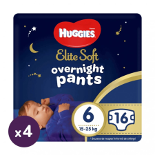 Huggies Elite Soft Overnights Pants éjszakai bugyipelenka 6, 15-25 kg, 64 db pelenka