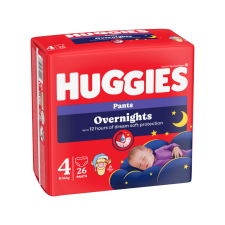 Huggies Overnights éjszakai bugyipelenka 4, 9-14 kg, 26db pelenka