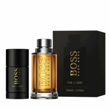 Hugo Boss The Scent Ajándékszett, Eau de Toilette 100ml + deostick 75ml (Travel set), férfi kozmetikai ajándékcsomag