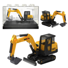 Huina Yellow 1:80 Metal Excavator Collectible Model autópálya és játékautó