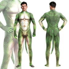 Hüllő sárkány zöld Cosplay öltöny jelmez