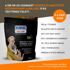 Humac Natur AFM 500g immunerősítő táplálékkiegészítő huminsavval, allergia ellen vitamin, táplálékkiegészítő kutyáknak