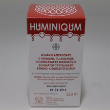  Huminiqum szirup 250 ml vitamin és táplálékkiegészítő