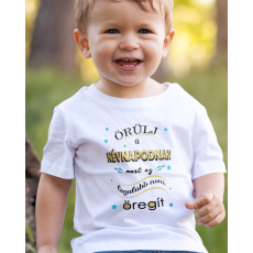  Humoros gyerek póló - Névnap nem öregít