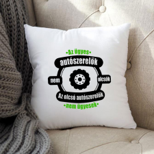  Humoros párna - Ügyes autószerelő lakástextília