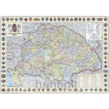 Hunbolt A Magyar Szent Korona országai 1914 (1:360 000) 125x90 cm Ívben, fóliázva ajándéktárgy