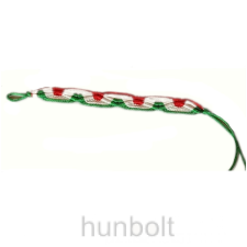 Hunbolt Fonott megkötős karkötő- nemzeti szélesebb - 1,5 cm- hullámos karkötő