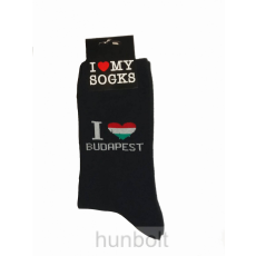 Hunbolt I LOVE Budapest boka zokni fekete 46-48
