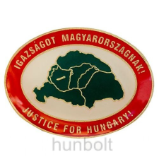 Hunbolt Igazságot Magyarországnak ovális jelvény (20 mm) ajándéktárgy