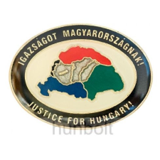 Hunbolt Igazságot Magyarországnak ovális jelvény, fekete széllel (20 mm) ajándéktárgy