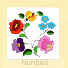 Hunbolt Kalocsai virágok matrica 10 x10 cm matrica