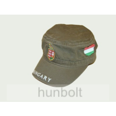Hunbolt Militari sapka világos khaki, címeres Magyarországos