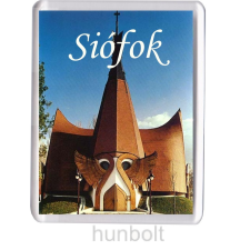 Hunbolt Siófok Makovecz Imre - Evangélikus templom hűtőmágnes (műanyag keretes) hűtőmágnes