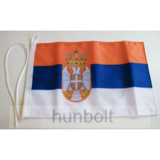 Hunbolt Szerb címeres 2 oldalas hajós zászló (20X30 cm) dekoráció