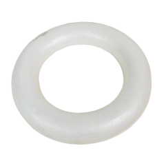  Hungarocell karika egyenes aljú fehér D30cm M3,5cm dekorációs kellék