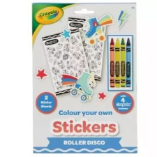 Hunter Price Crayola: Színezhető matricakészlet zsírkrétával - Roller Disco matrica