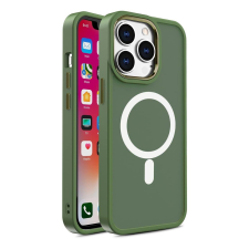 Hurtel Armor mágneses iPhone 14 Pro MagSafe színes matt tok - zöld tok és táska