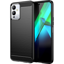 Hurtel Carbon Case Infinix Note 12i Rugalmas Szilikon Carbon Tok Fekete (9145576275405) tok és táska