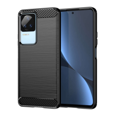 Hurtel Carbon Xiaomi Poco F4 5G rugalmas szilikon Carbon hátlaptok fekete tok és táska