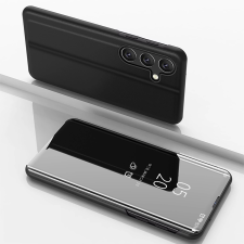 Hurtel Clear View kinyitható tok Samsung Galaxy S25 - fekete tok és táska