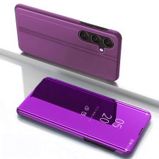 Hurtel Clear View könyvtok Samsung Galaxy S25 - lila tok és táska
