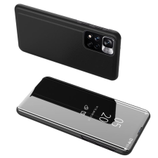 Hurtel Clear View tok flip tok to Huawei nova 8i fekete tok és táska