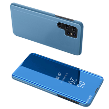 Hurtel Clear View tok Xiaomi POCO C65 / Redmi 13C tok - kék tok és táska