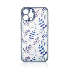 Hurtel Design tok Samsung Galaxy A12 5G virág tok sötétkék tok és táska