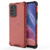 Hurtel Honeycomb tok Páncél telefontok TPU Bumper Xiaomi redmi K40 Pro + / K40 Pro / K40 / Poco F3 piros