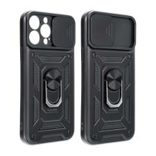 Hurtel Hybrid Armor Camshield páncélozott tok Samsung Galaxy A25-höz kamerafedéllel - fekete tok és táska