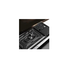 Hurtel Hybrid Armor Camshield tok állvánnyal és kameravédővel iPhone 15 Pro - rózsaszín tok és táska