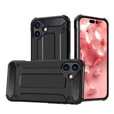 Hurtel Hybrid Armor tok iPhone 16e - fekete tok és táska